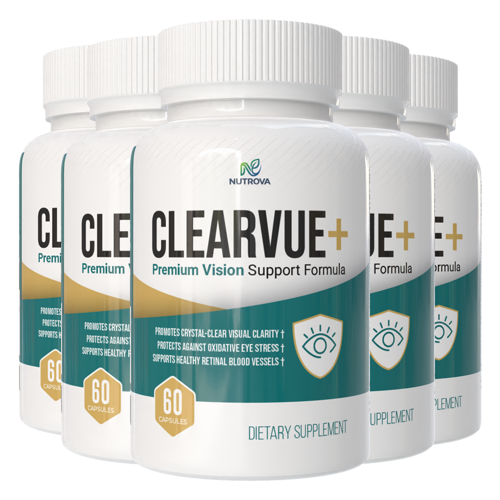 ClearVue+ multi-bottle package artwork